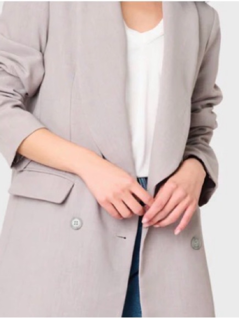 Gibson Neutral Gray Blazer